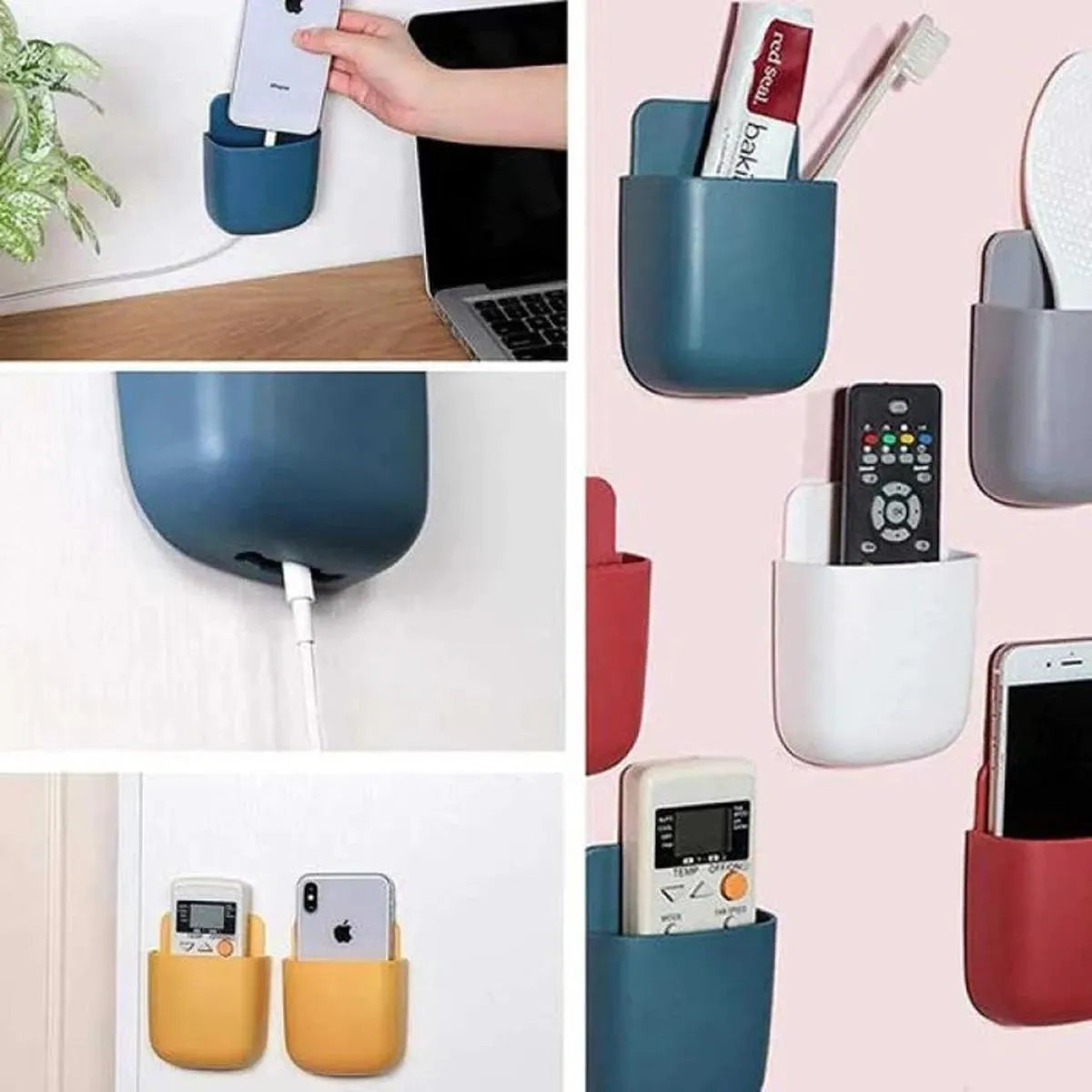 Multi function Wall-Mounted Mobile Phone Plug Holder Cosmia.pk