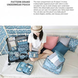 6pcs/Set Travel Storage Bag Portable Luggage Clothes Tidy Pouch Zip Toiletry Organizer