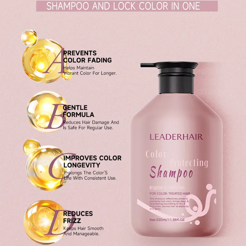 Leaderhair Professional Shampoo Color Lock Protecting - 330ml LEADERHAIR