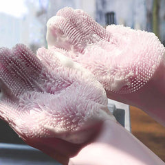Kitchen Gloves Silicone Dishwashing Gloves Cosmia.pk