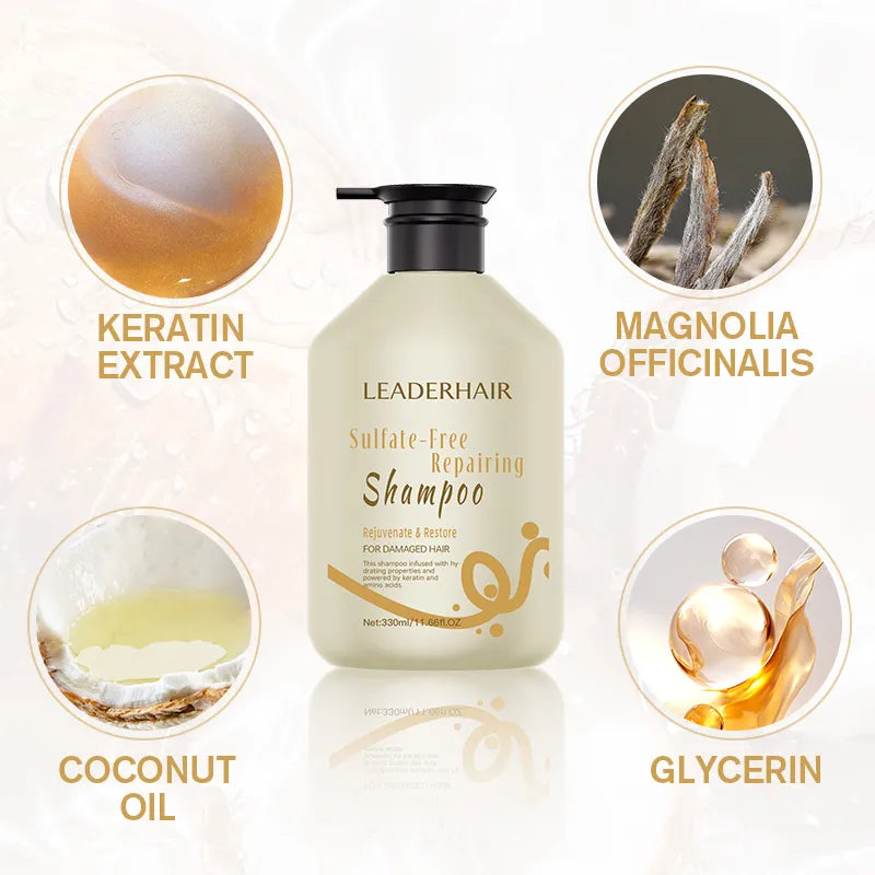 Leaderhair Deep Repair Sulfate Free Shampoo Damaged Hair LEADERHAIR