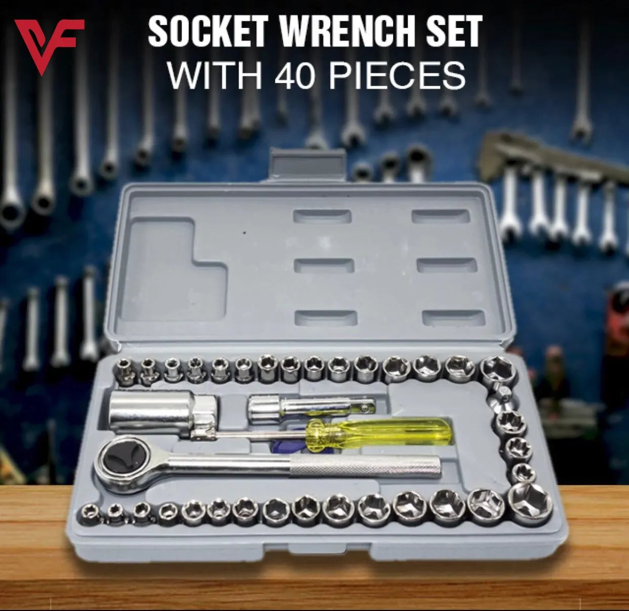 Aiwa 40-piece socket wrench set Cosmia.pk