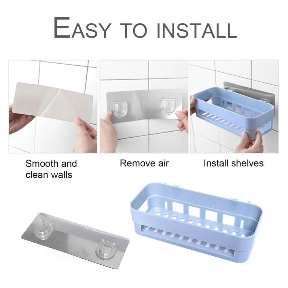 Plastic Rectangular Wall Shelf Storage Organizer Cosmia.pk