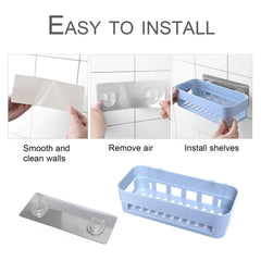 Plastic Rectangular Wall Shelf Storage Organizer Cosmia.pk