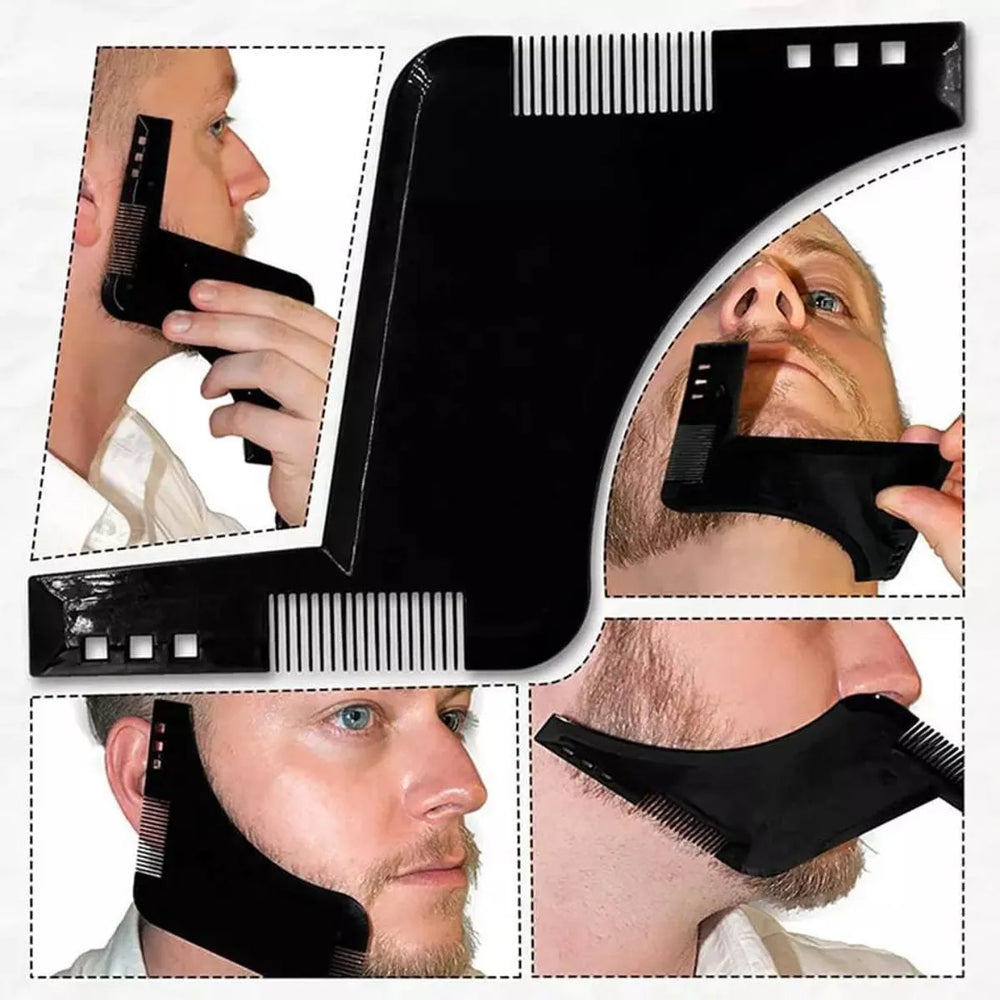 Beard Shaping Template Plus Beard Comb All-In-One Tool Cosmia.pk