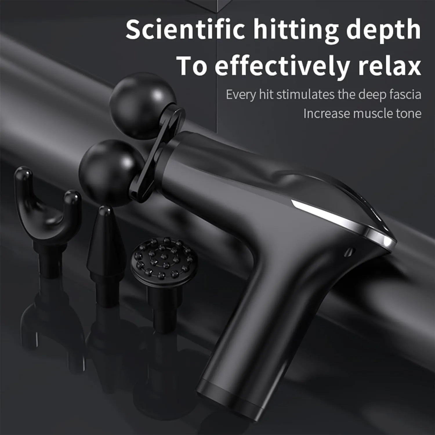 Massage Gun Electric 5 in 1 Double-Headed Electric Massager Gun Full Cosmia.pk