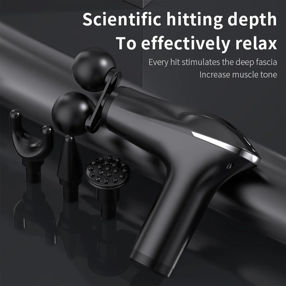 Massage Gun Electric 5 in 1 Double-Headed Electric Massager Gun Full Cosmia.pk