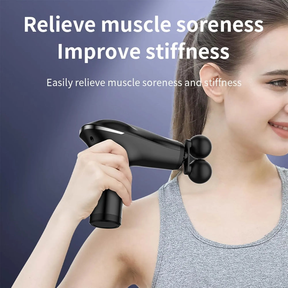 Massage Gun Electric 5 in 1 Double-Headed Electric Massager Gun Full Cosmia.pk