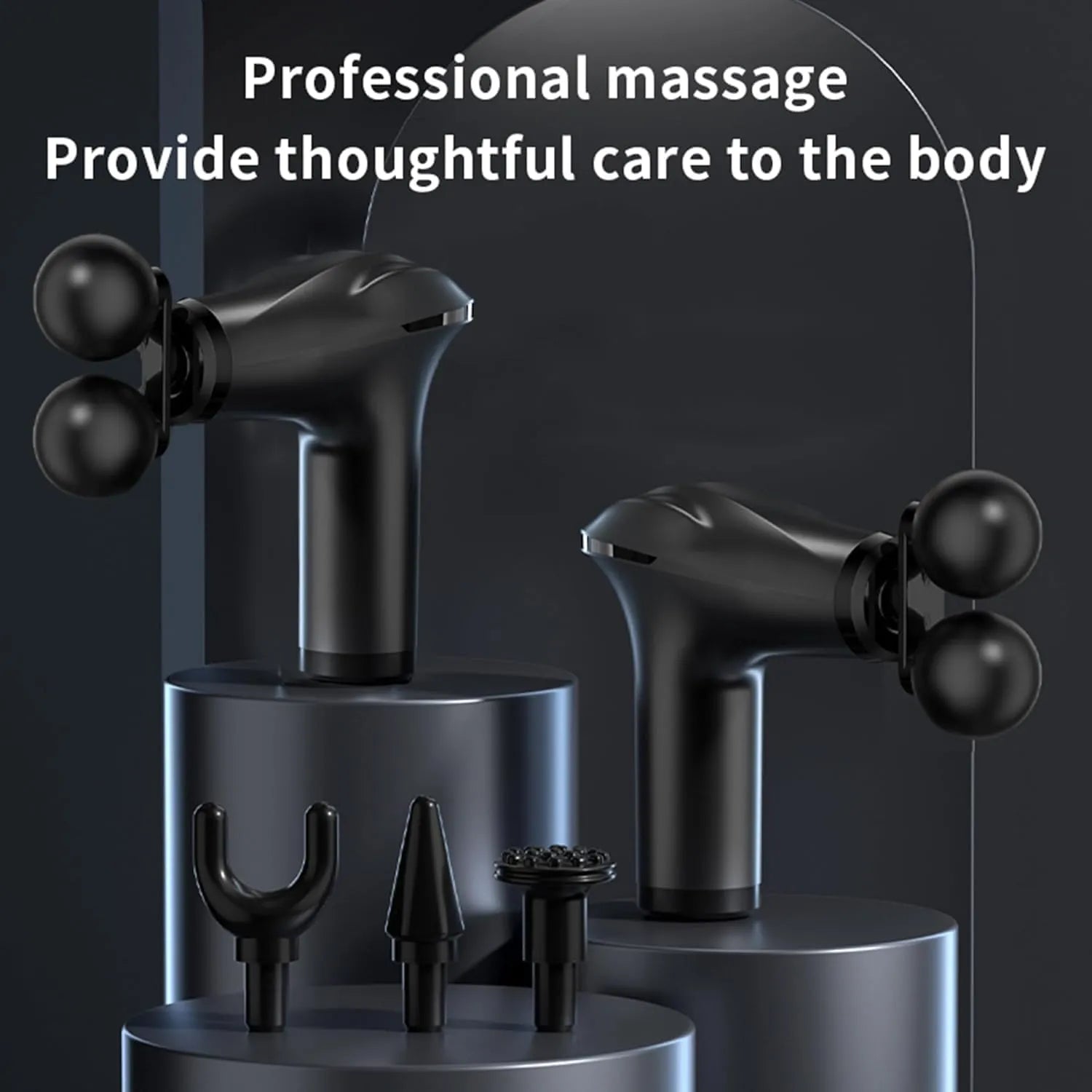 Massage Gun Electric 5 in 1 Double-Headed Electric Massager Gun Full Cosmia.pk