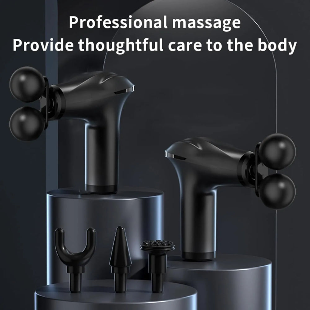 Massage Gun Electric 5 in 1 Double-Headed Electric Massager Gun Full Cosmia.pk