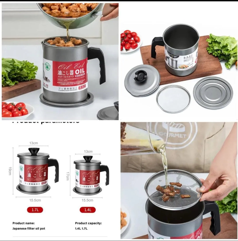 Stainless Steel Oil Filter Pot Cosmia.pk