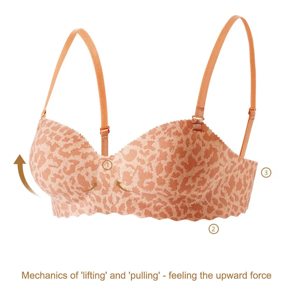 Women's Leopard print Comfortable Non-wire Bra Cosmia.pk