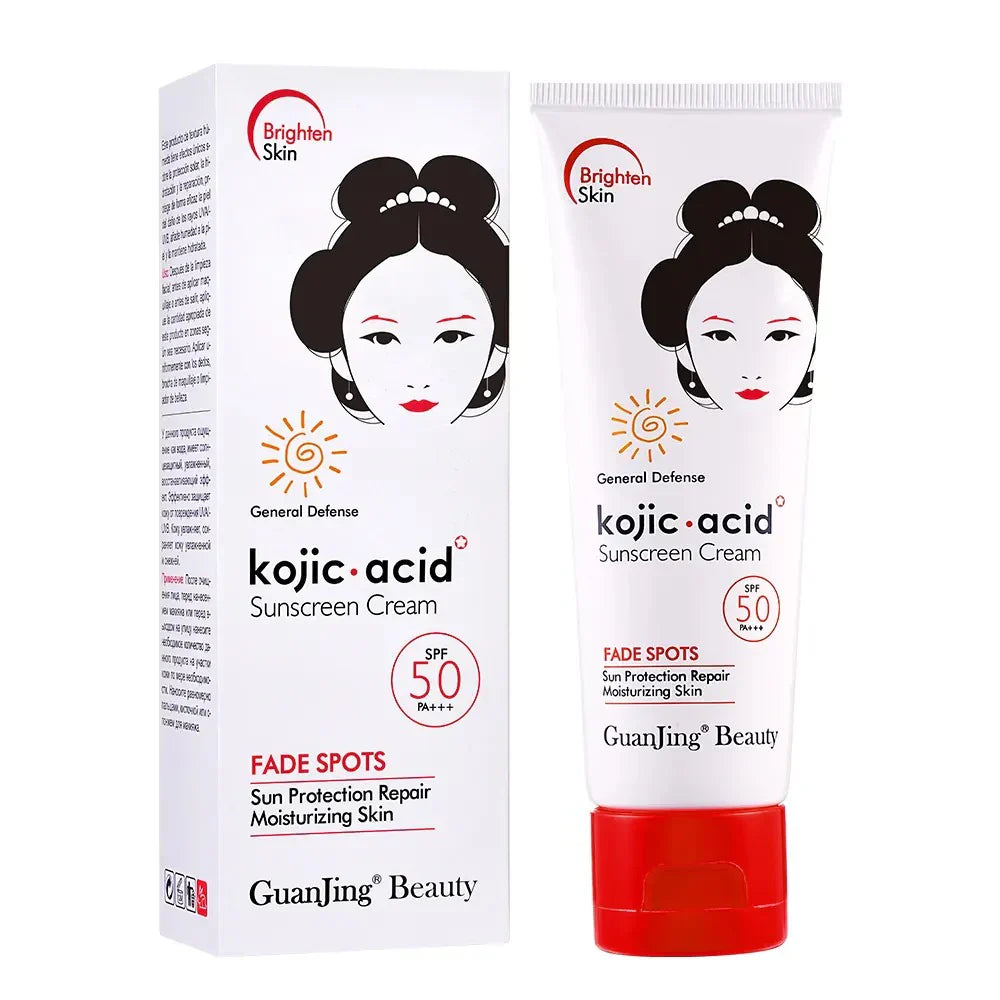 GUANJING Kojic Acid Fade Spots SPF 50 Sunscreen Cream - 100ml Guanjing