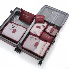 6pcs/Set Travel Storage Bag Portable Luggage Clothes Tidy Pouch Zip Toiletry Organizer Cosmia