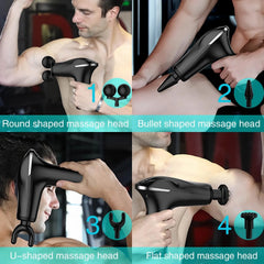 Massage Gun Electric 5 in 1 Double-Headed Electric Massager Gun Full Cosmia.pk
