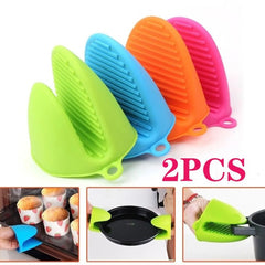 Silicone Pot Holder Pair Durable Pinch Mitts in Vibrant Color Cosmia.pk