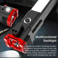 Multifunction 8in1 Portable Led Rechargeable Torch Flashlight Cosmia.pk