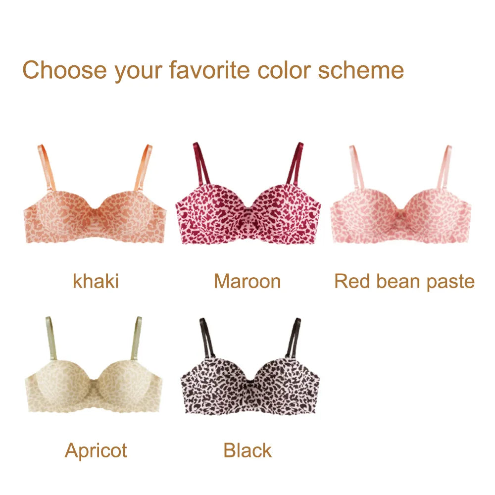 Women's Leopard print Comfortable Non-wire Bra Cosmia.pk