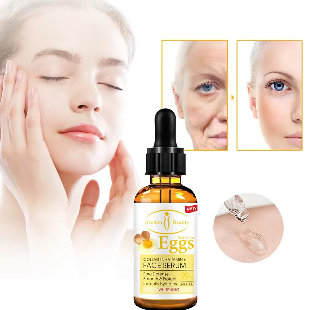 AICHUN BEAUTY Egg Face Serum - Collagen & Vitamin E - 30ml Aichun Beauty