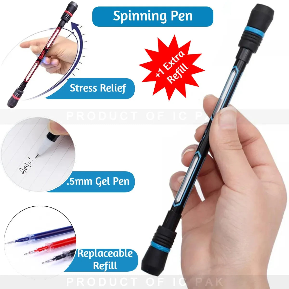 Creative Spinning Gel Pens Cosmia.pk