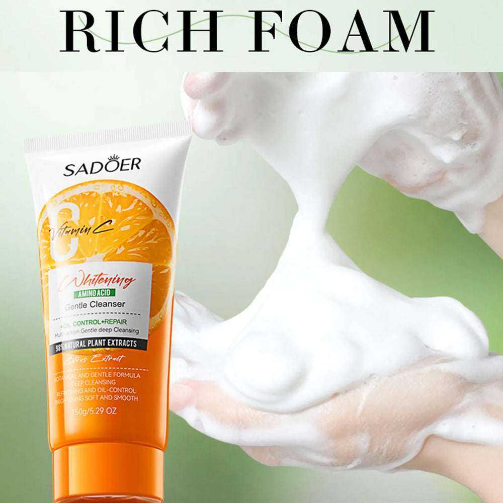 SADOER Vitamin C Whitening Amino Acid Gentle Cleanser- 150g Sadoer