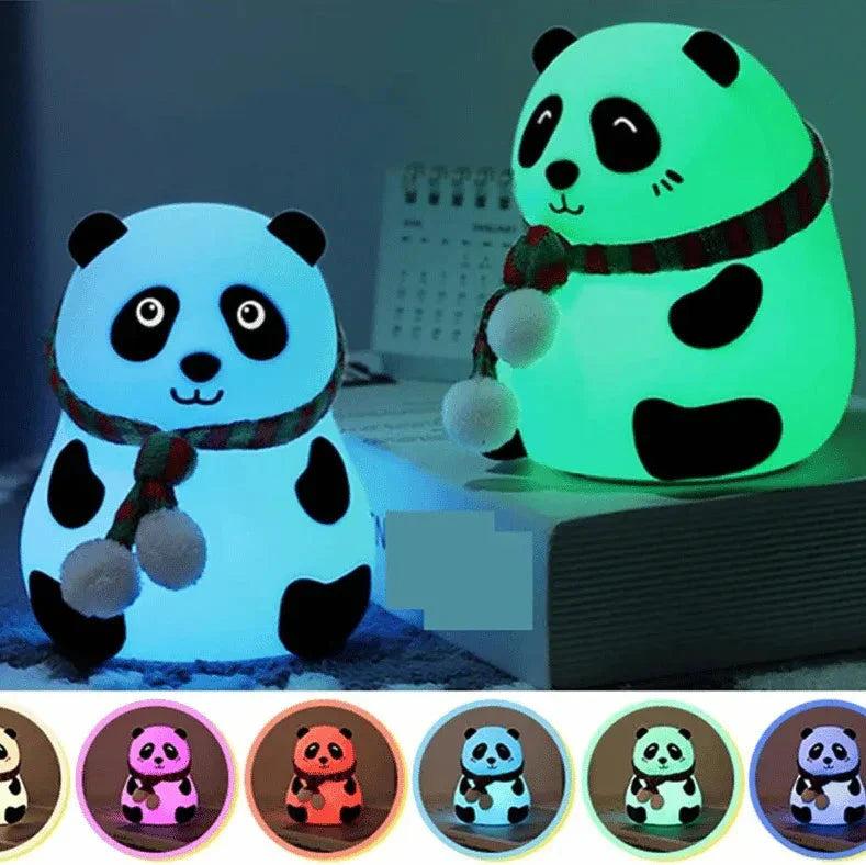 Cute Silicone Panda Lamp Night Light Cosmia.pk