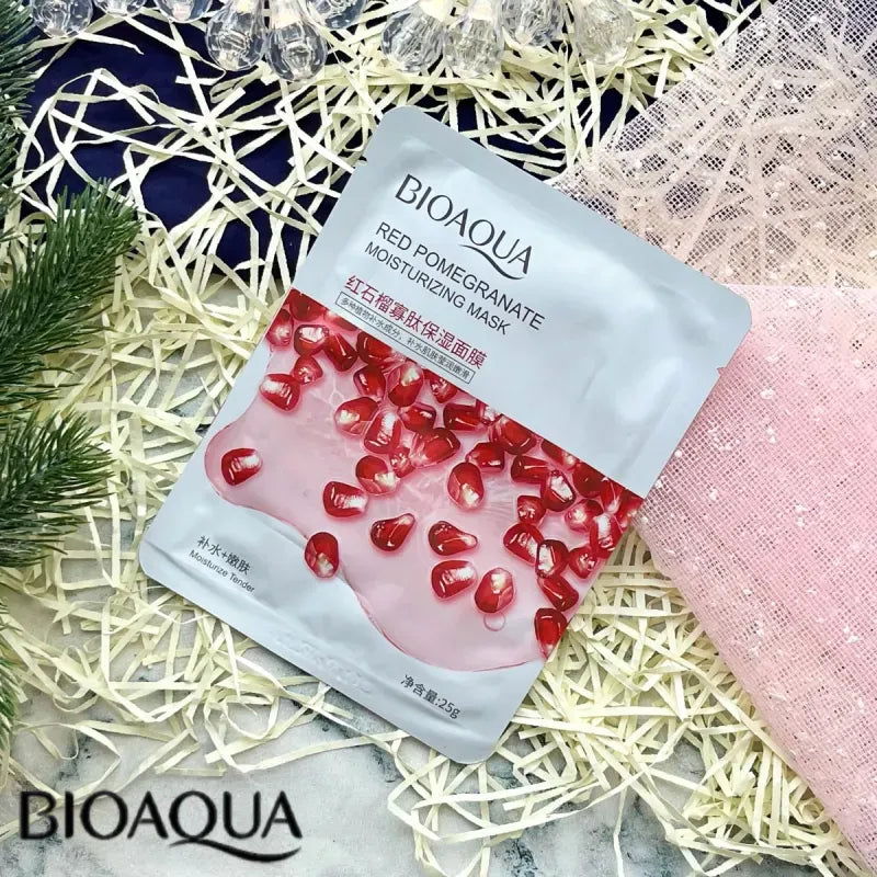 BIOAQUA Red Pomegranate Moisturizing Sheet Mask - 25g Bioaqua