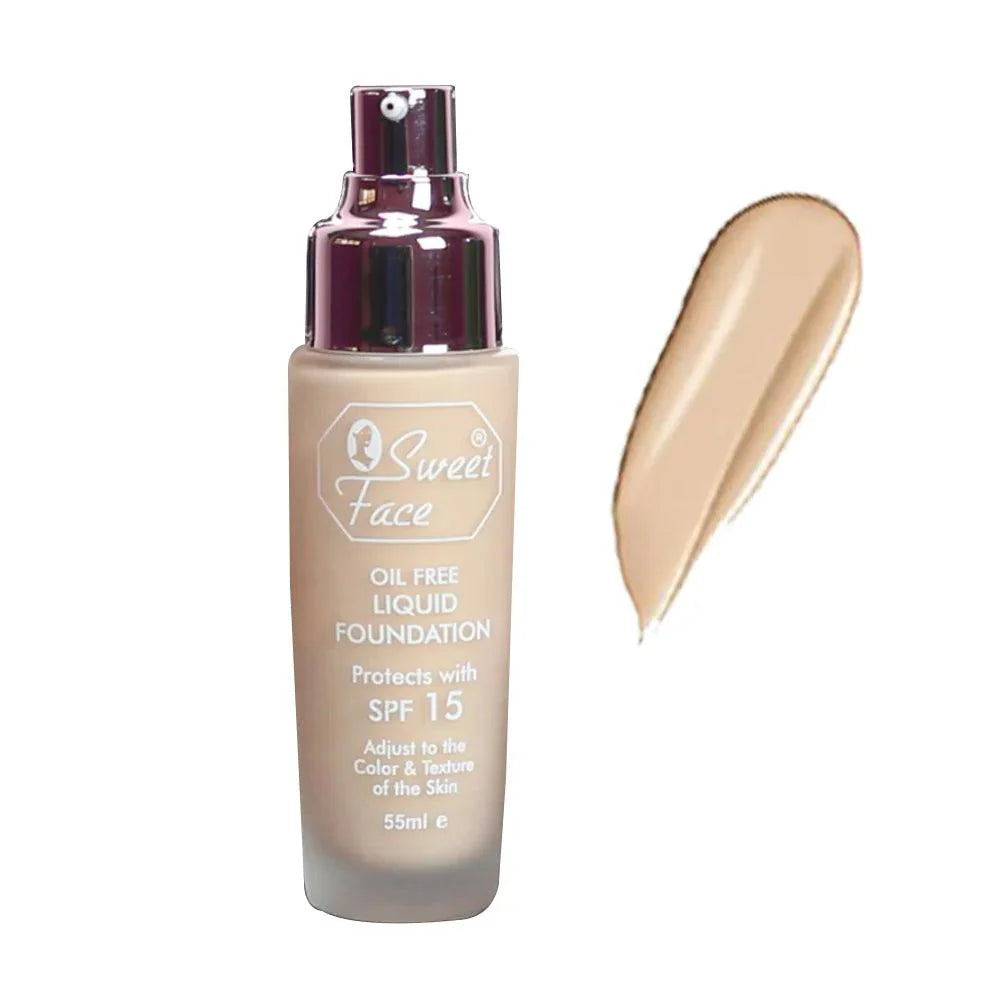 Sweet Face Oil Free Liquid Foundation SPF 15 - 55ml Sweet Face