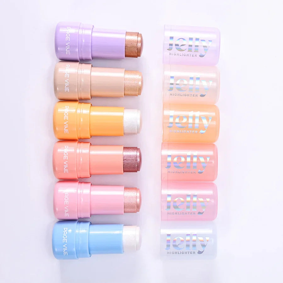 Jelly Highlighter Stick – Hydrating Dewy Glow Page Vine
