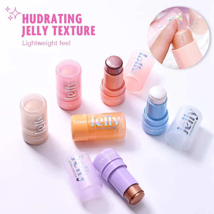 Jelly Highlighter Stick – Hydrating Dewy Glow Page Vine