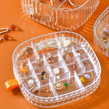 Elegant Transparent Crystal Portable Jewellery Box