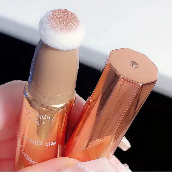 Miss Lara Golden Glow Liquid Highlighter With Puff - Each Miss Lara