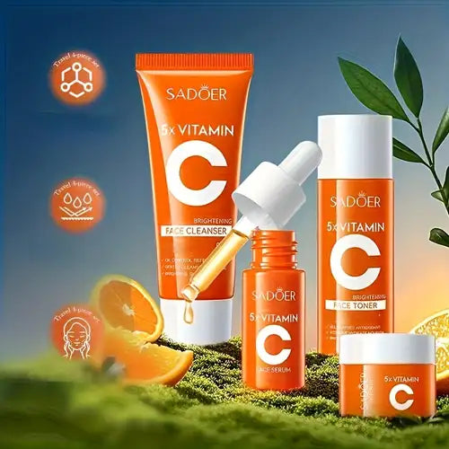Sadoer 5x Vitamin C Whitening Travel Set of 4 Sadoer