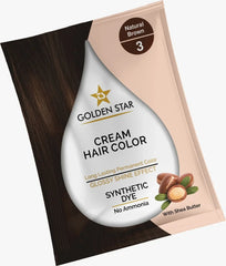 Golden Star Hair Color Natural Brown 20g Golden Star