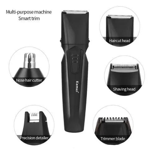 Kemei KM-640 Multifunction Hair Clipper 8 In 1 Grooming Kit Kemei