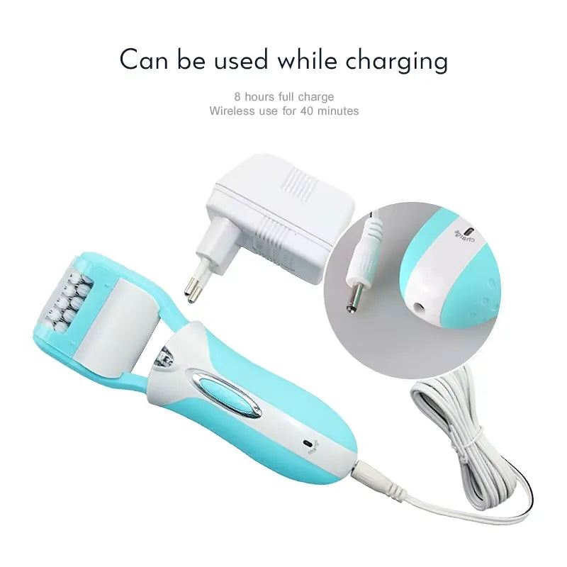 Kemei KM-6198B 3-in-1 rechargeable Electric Epilator Kemei