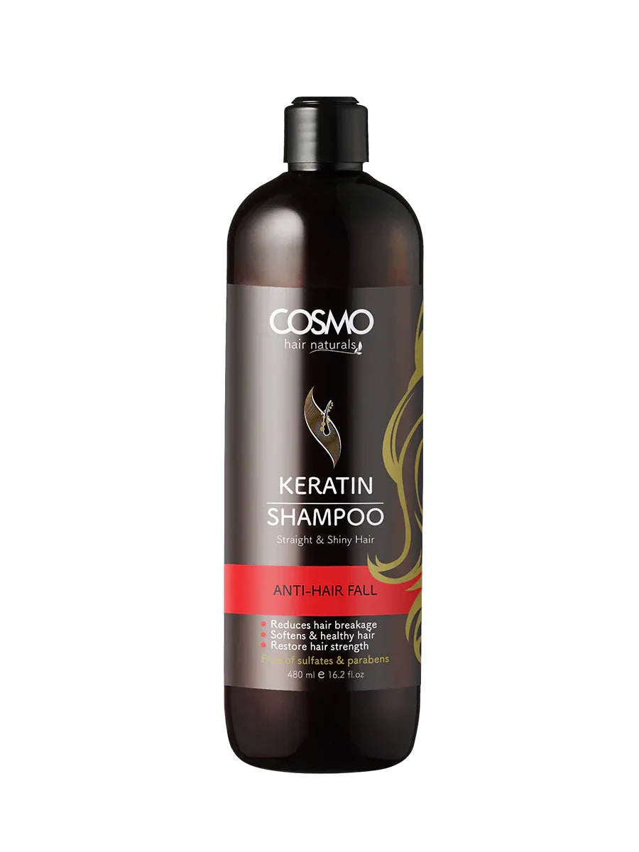 Cosmo Anti-Hair Fall Keratin Shampoo - 480ml Cosmo