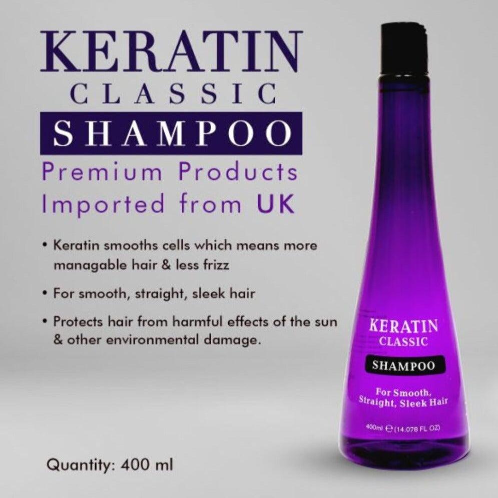 Keratin Classic Shampoo - 400ml Cosmia.pk