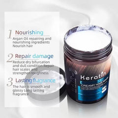 Keratin Moisturizing & Smooth Creamy Hair Mask 1000ml Cosmia