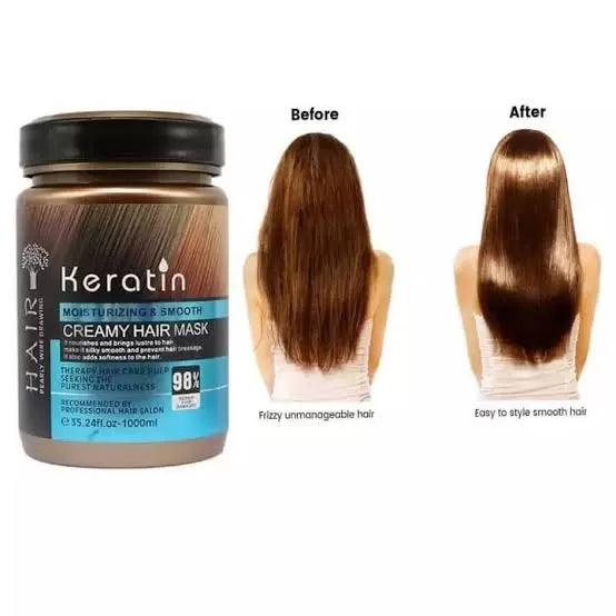 Keratin Moisturizing & Smooth Creamy Hair Mask 1000ml Cosmia