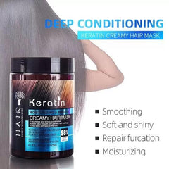 Keratin Moisturizing & Smooth Creamy Hair Mask 1000ml Cosmia