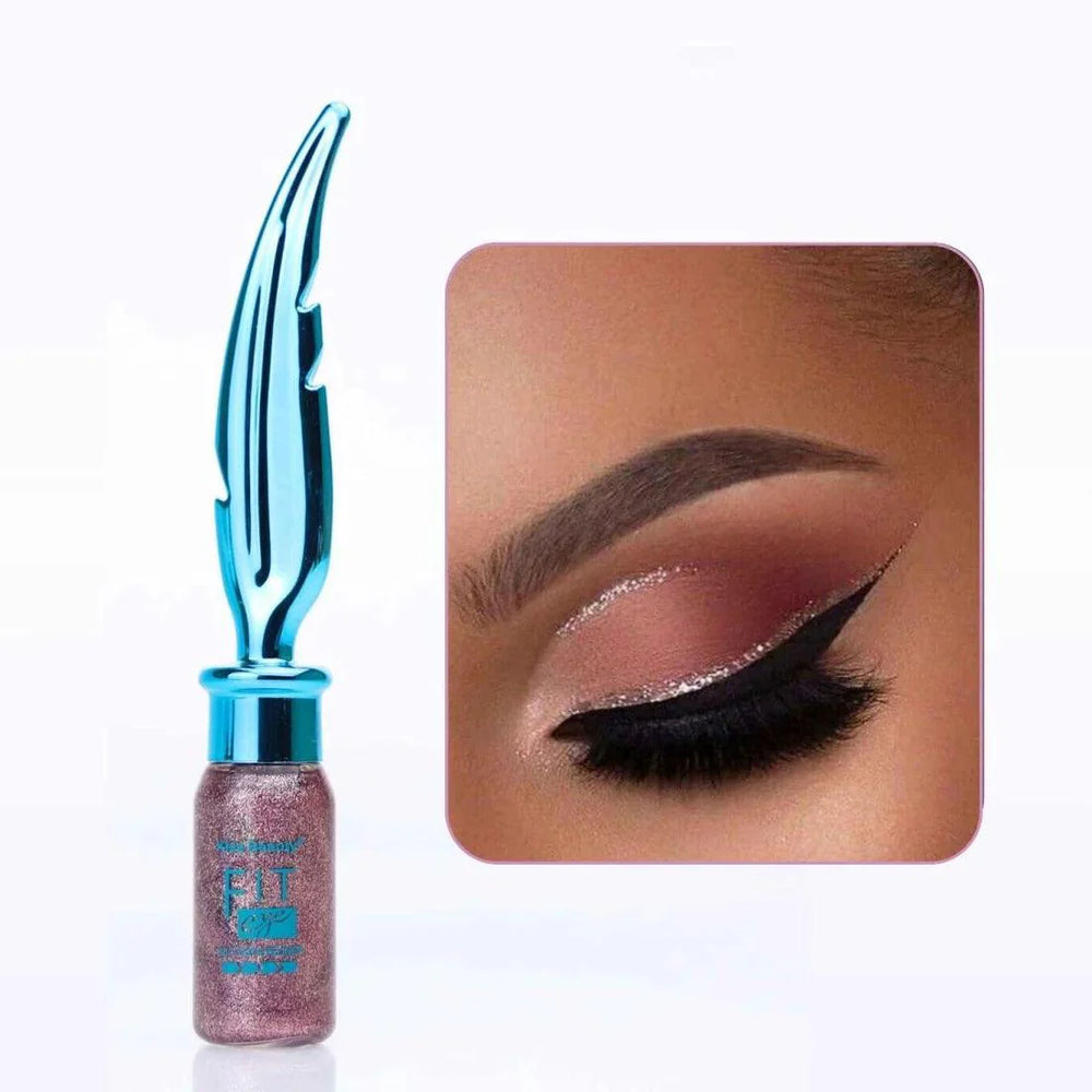Pack of 6 Kiss Beauty Fit Eye Glitter Eyeliner Waterproof Long Lasting Kiss Beauty