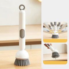 360° Rotating Kitchen Dish Brush with Soap Dispenser* Clean Dishes Cosmia.pk