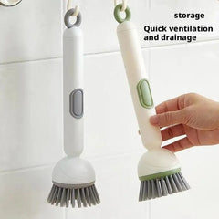 360° Rotating Kitchen Dish Brush with Soap Dispenser* Clean Dishes Cosmia.pk