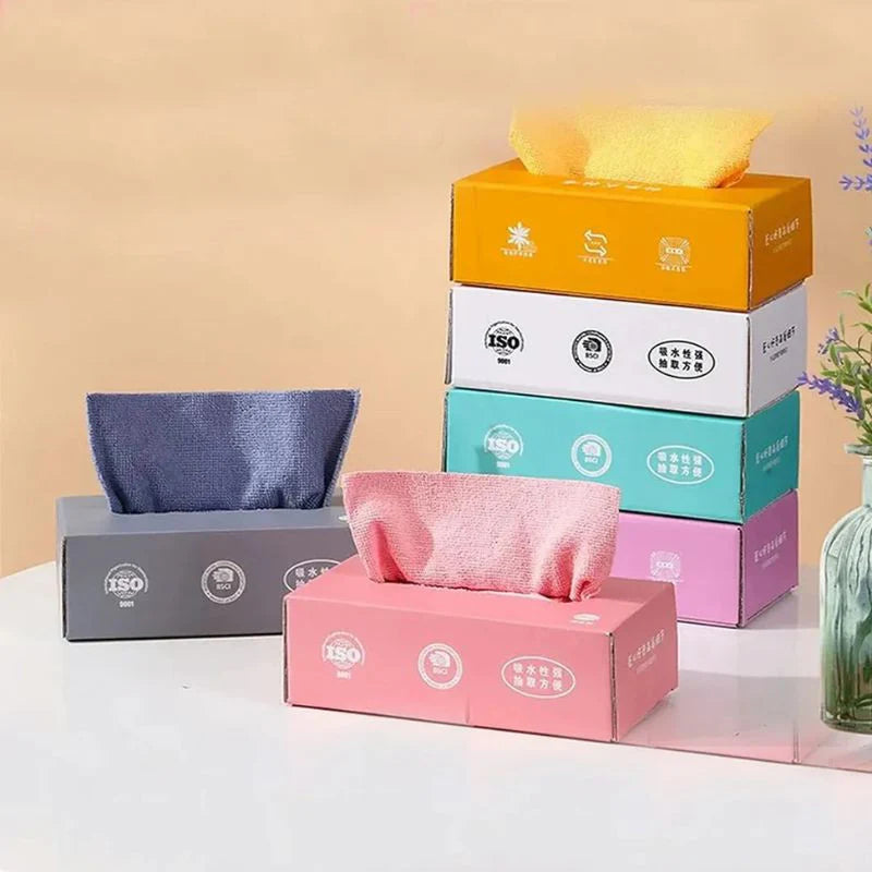 20 pcs Microfiber Cleaning Cloth with Box Cosmia.pk