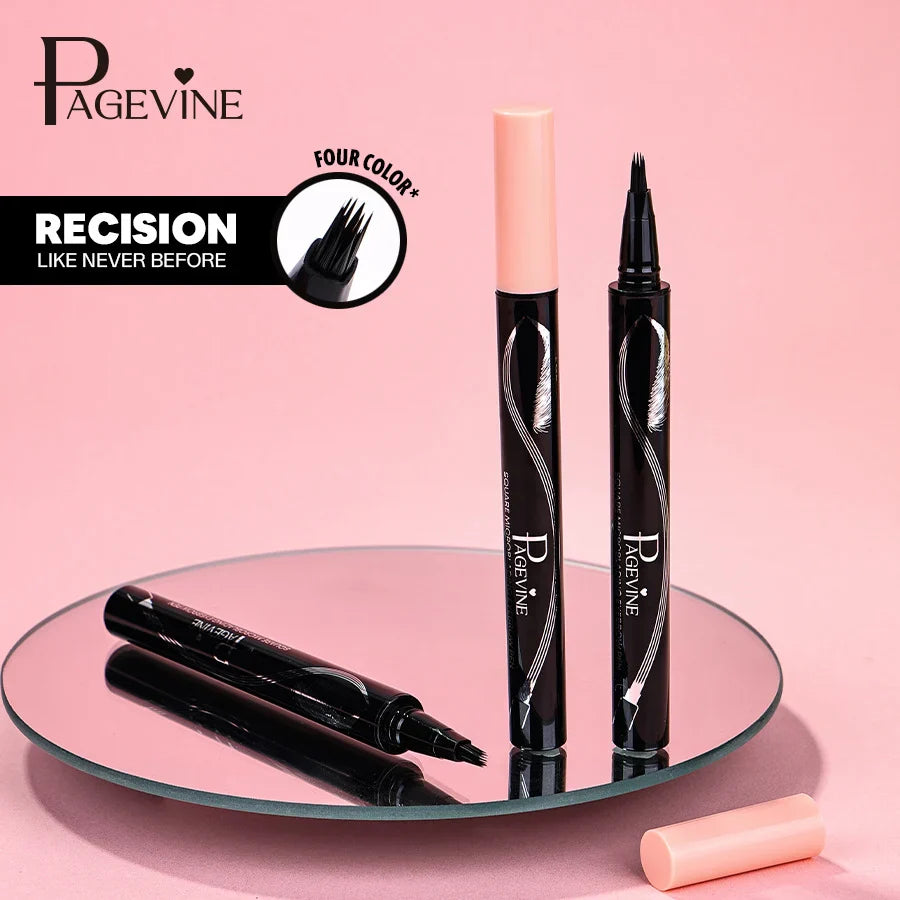Precision Liquid Eyebrow Pen – 4-Sided Angle Tip & Waterproof Formula Page Vine