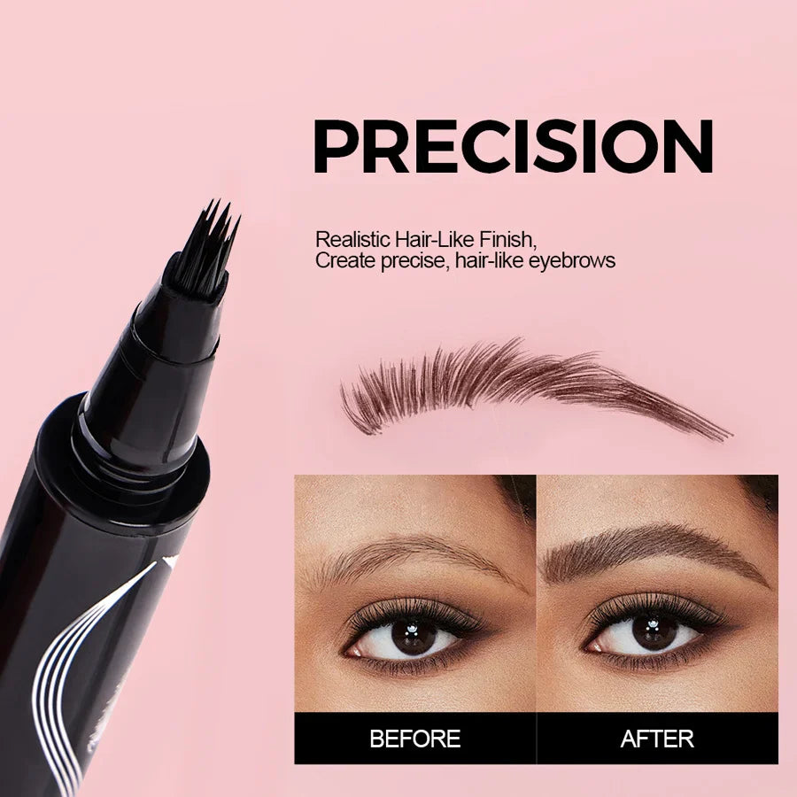 Precision Liquid Eyebrow Pen – 4-Sided Angle Tip & Waterproof Formula Page Vine