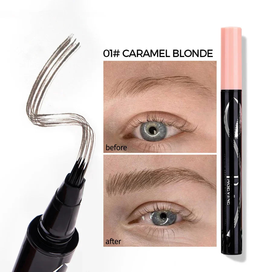 Precision Liquid Eyebrow Pen – 4-Sided Angle Tip & Waterproof Formula Page Vine