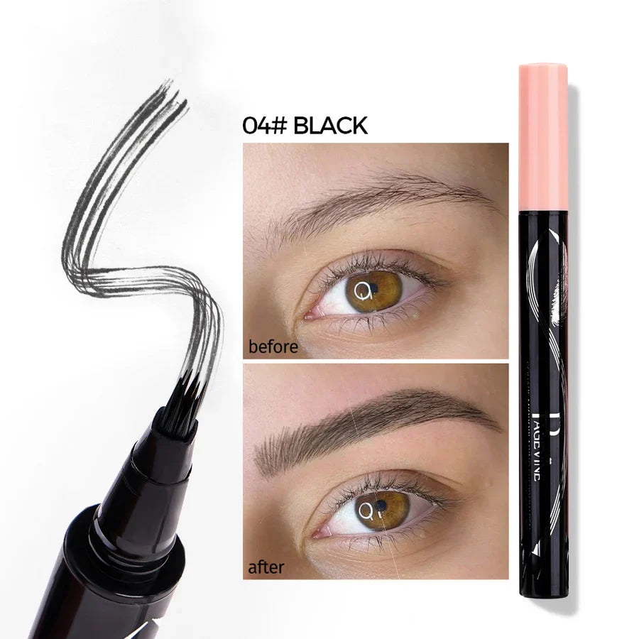 Precision Liquid Eyebrow Pen – 4-Sided Angle Tip & Waterproof Formula Page Vine