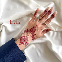 Henna "Liyah" temporary white henna tattoos Cosmia.pk